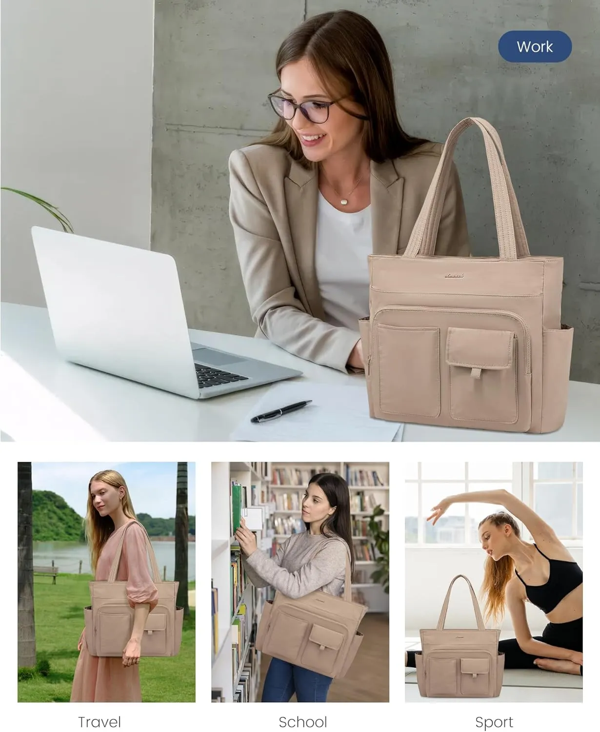 LOVEVOOK laptop Tote Bag For Women