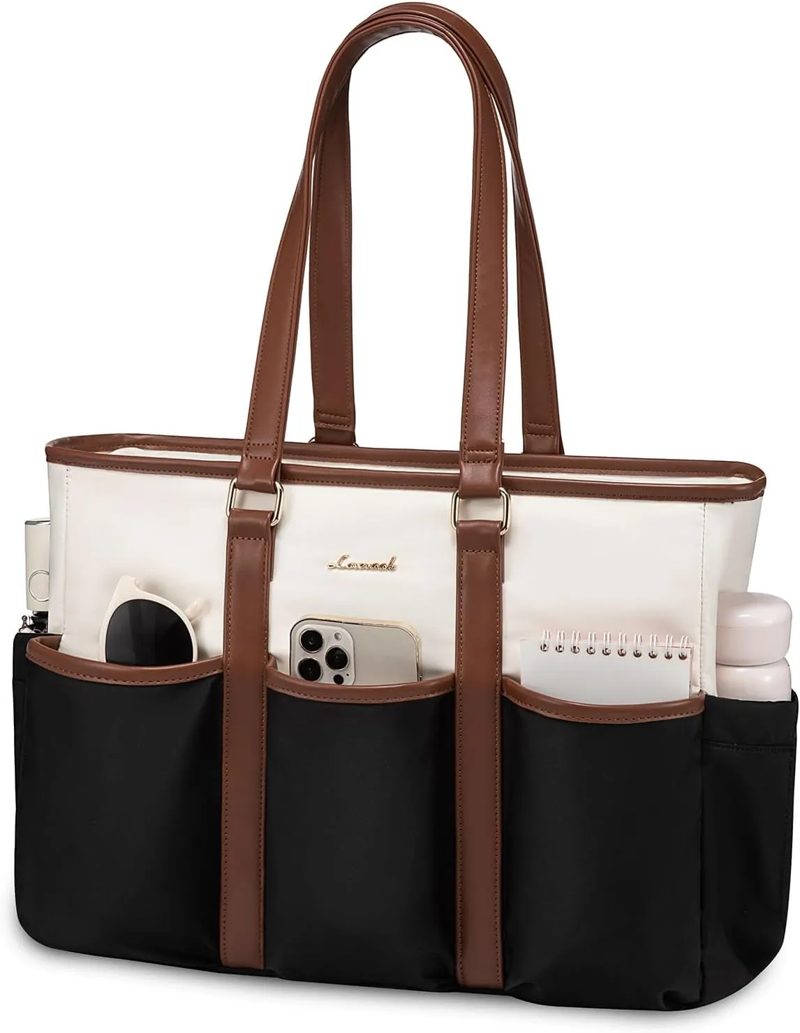 LOVEVOOK Teacher Tote for Women - Work, Laptop, Nurse, Travel/College/Daily Bag With Multi Pockets