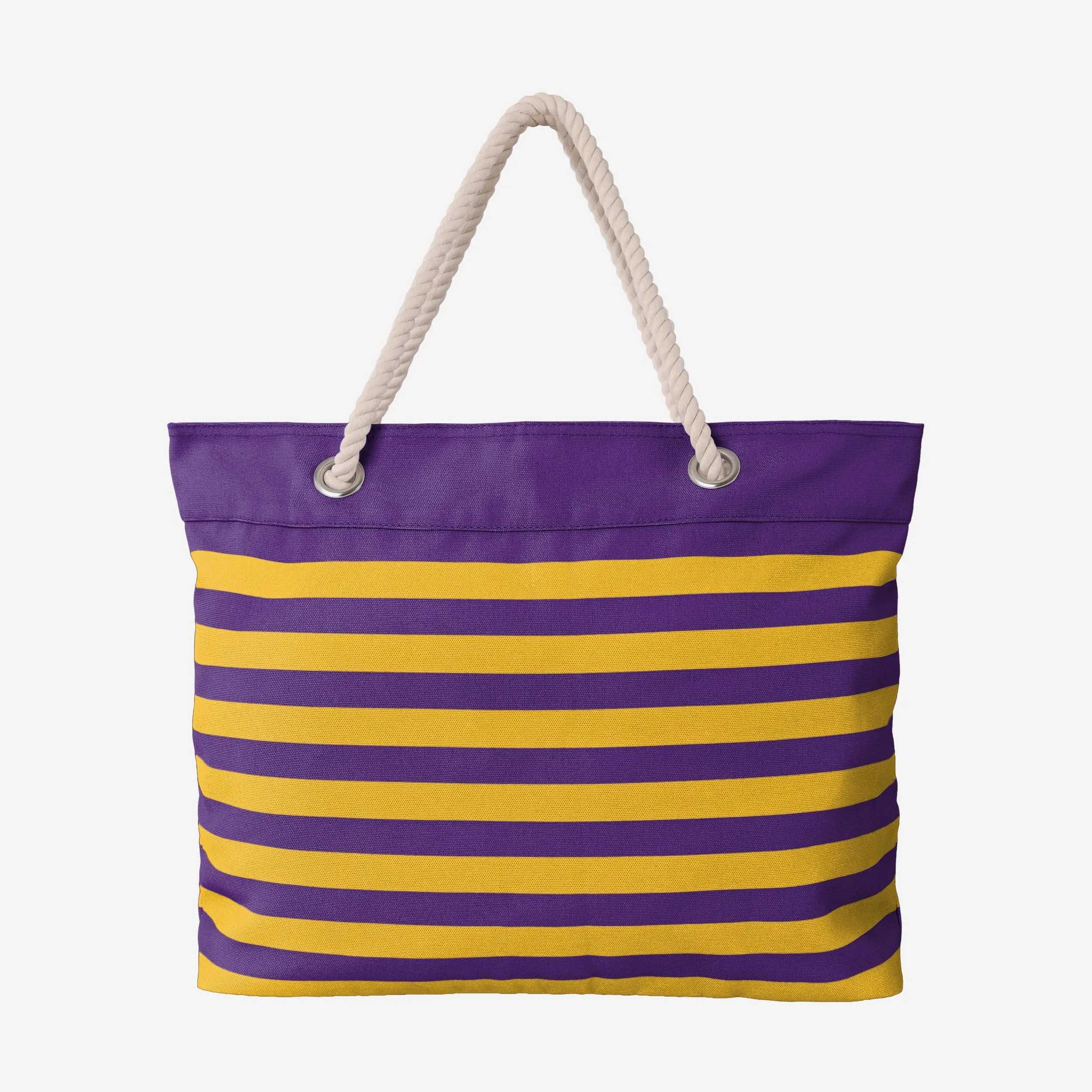 LSU Tigers Nautical Stripe Tote Bag