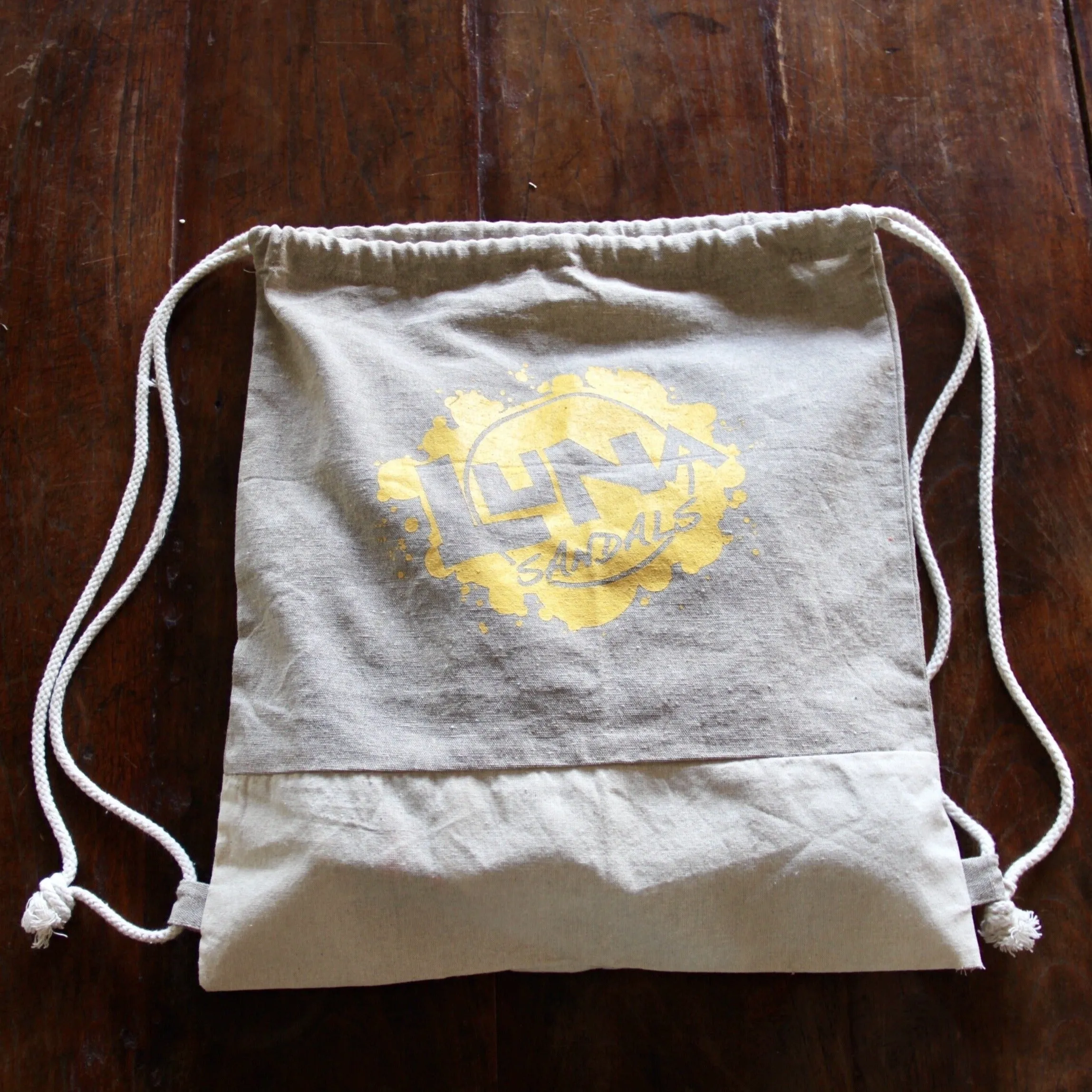 LUNA "Splash" Recycled Cotton Drawstring Backpack