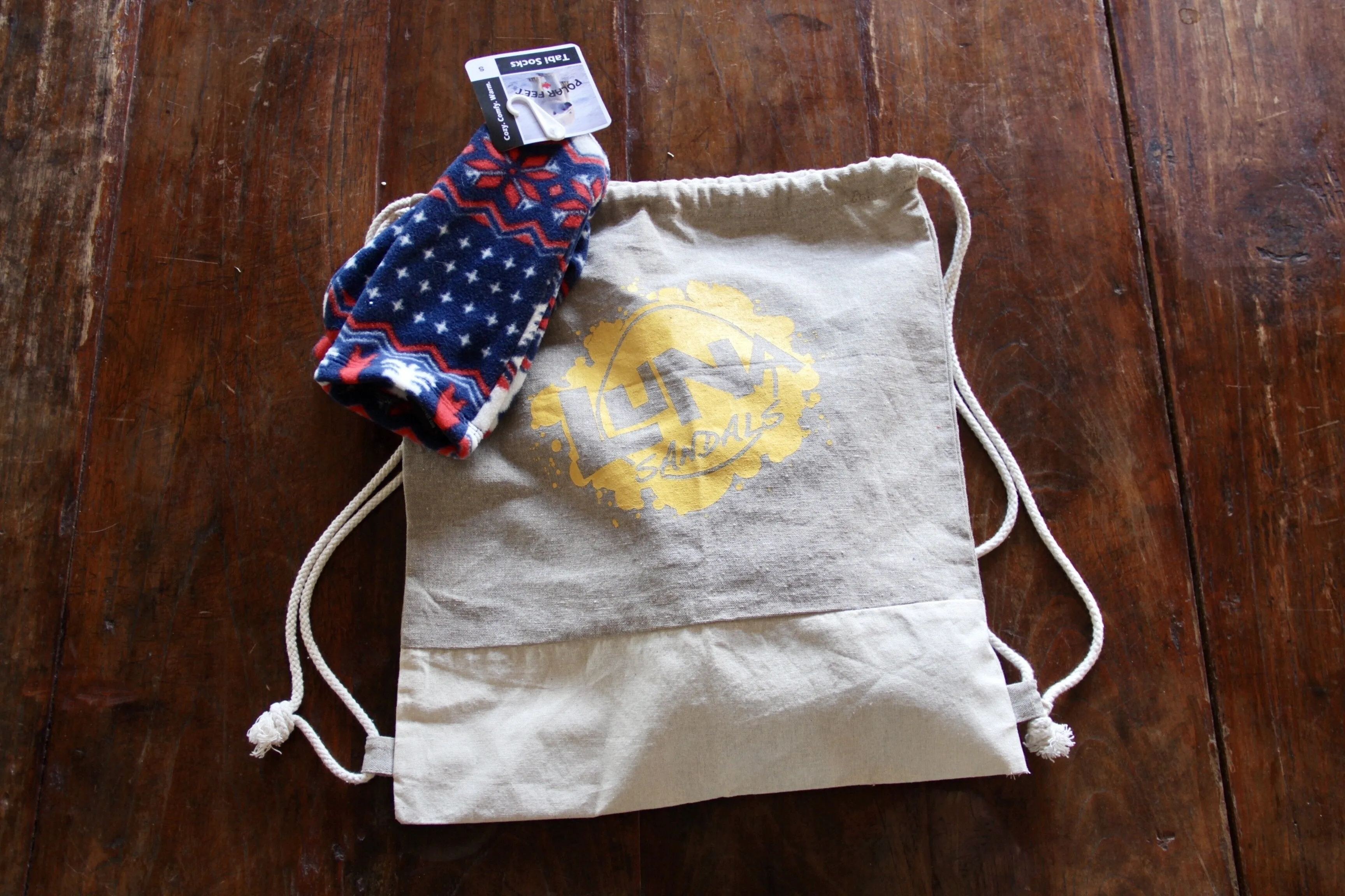 LUNA "Splash" Recycled Cotton Drawstring Backpack