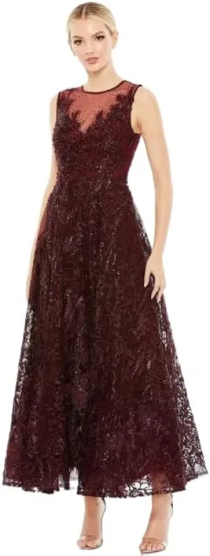 Mac Duggal 20421 Beaded Dress for Evening - Unique A-Line Dress for Women