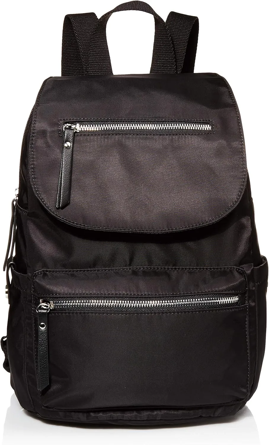 Madden Girl MG Nylon Flap Backpack, Black