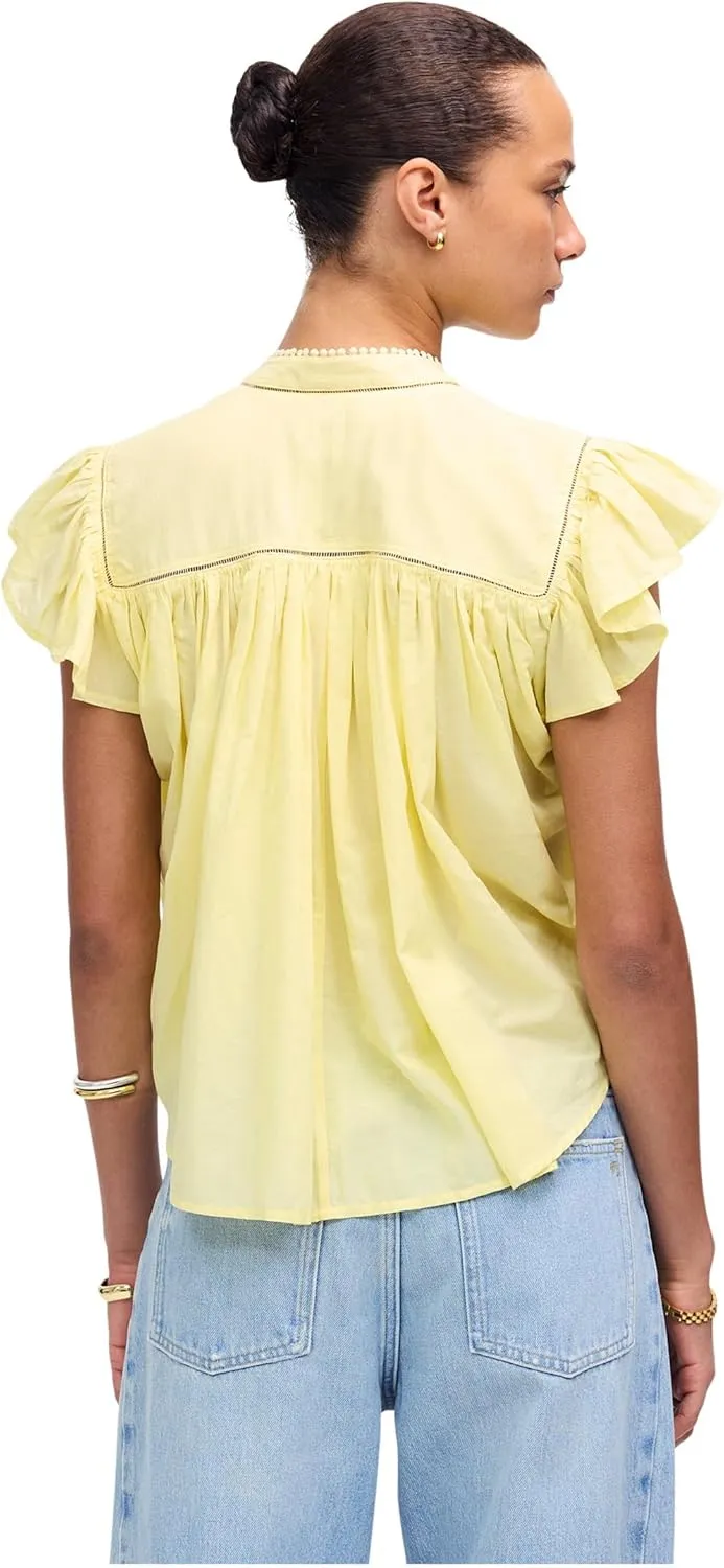 Madewell Women's Alana Top in Cotton Viscose Voile