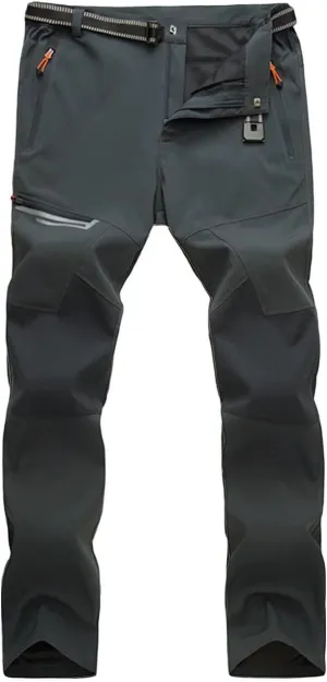 MAGCOMSEN Men's Hiking Pants Quick-Dry Water Resistant Lightweight Work Outdoor Pants with Zipper Pockets