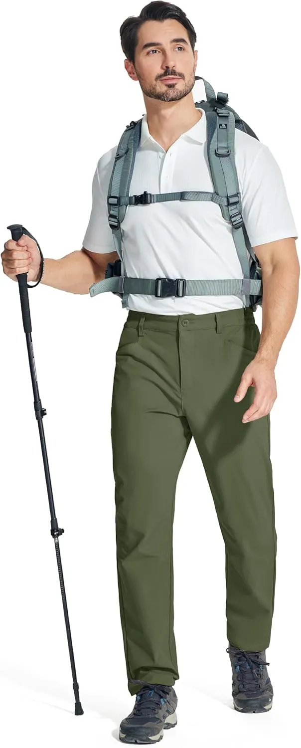 MAGCOMSEN Men's Lightweight Hiking Pants with 4 Pockets Water Resistant Quick Dry Fishing Travel Work Outddoor Pants