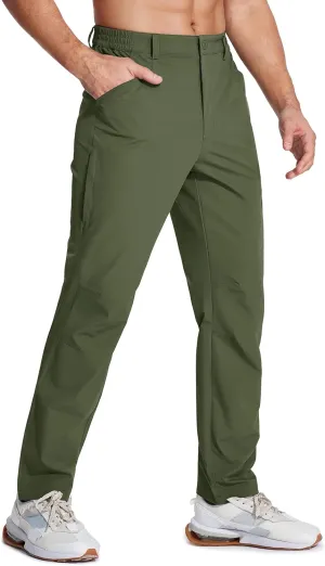 MAGCOMSEN Men's Lightweight Hiking Pants with 4 Pockets Water Resistant Quick Dry Fishing Travel Work Outddoor Pants