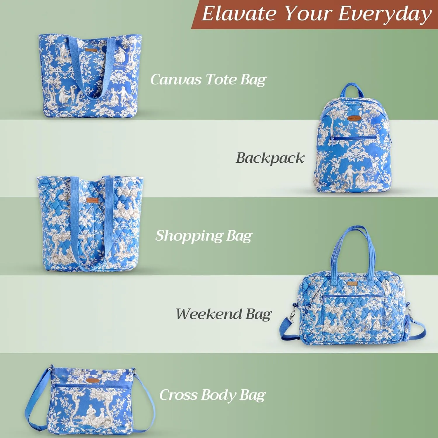 Maison d' Hermine Hand Bags for Women Cotton Shoulder Bag for Shopping Travel Everyday Use Cross Body Tote purse Sling Bag