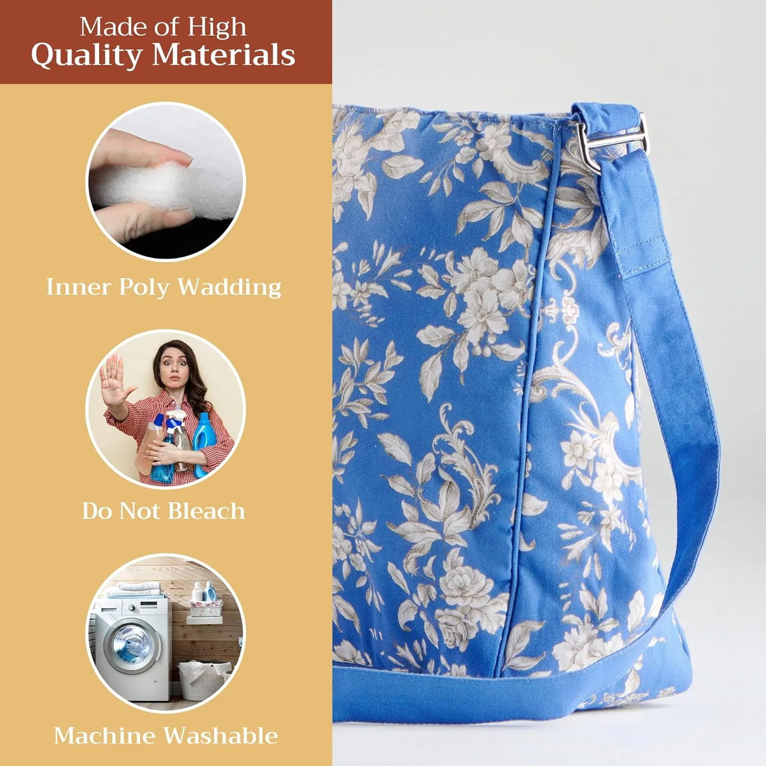 Maison d' Hermine Hand Bags for Women Cotton Shoulder Bag for Shopping Travel Everyday Use Cross Body Tote purse Sling Bag