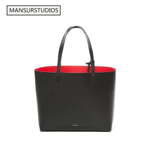 MANSURSTUDIOS women leather  tote bag,mansur gavriel  lady real leather beach bag, ladies hand bags, free shipping
