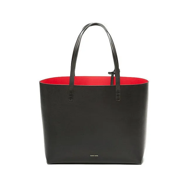 MANSURSTUDIOS women leather  tote bag,mansur gavriel  lady real leather beach bag, ladies hand bags, free shipping