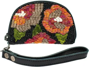 Mary Frances Socialite Beaded Wristlet Coin Purse Card Holder, Multicolor
