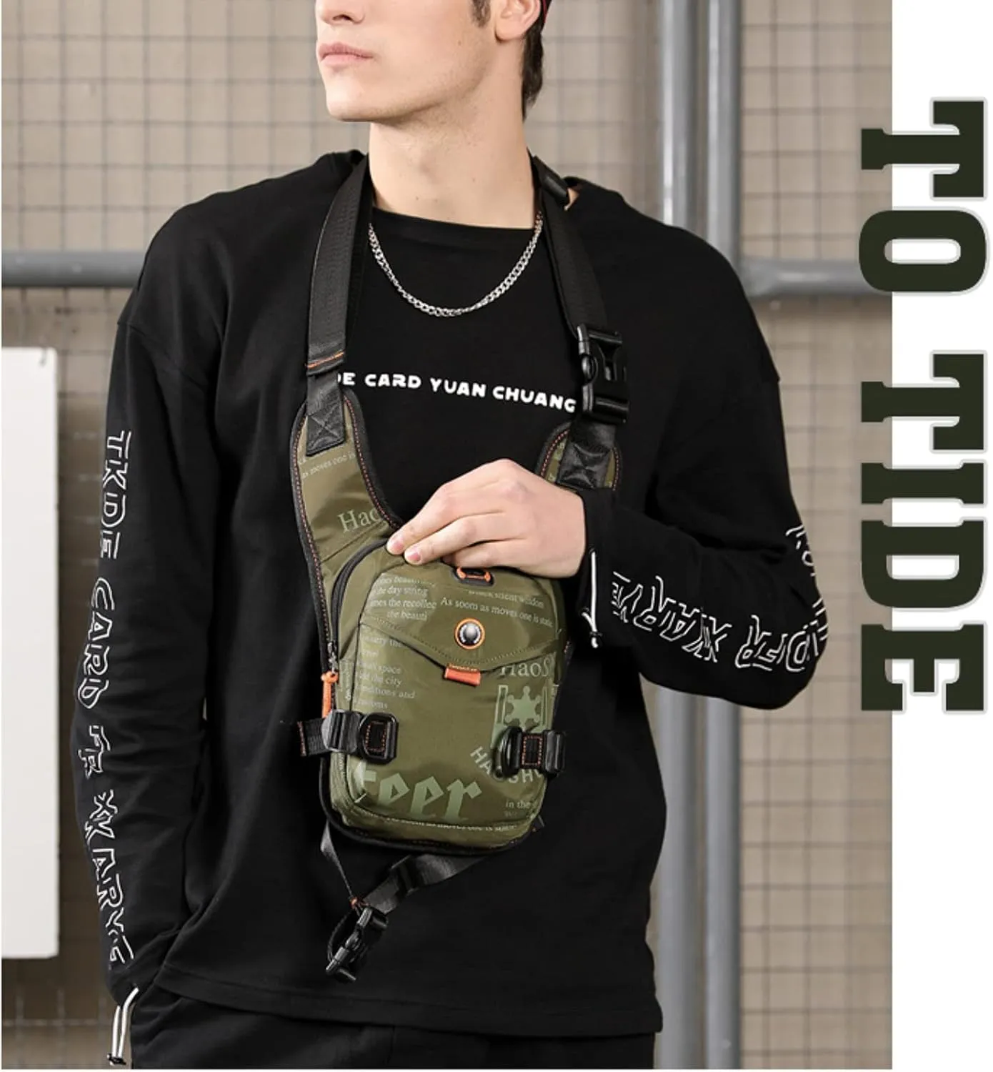 Men Waterproof Nylon Drop Leg Bags Lumbar Hip Bum Belt Bag Waist Fanny Pack Travel Riding Motorcycle Crossbody Shoulder Bags