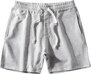 Mens Athletic Workout 5.5" Cotton Sweat Shorts with Pockets