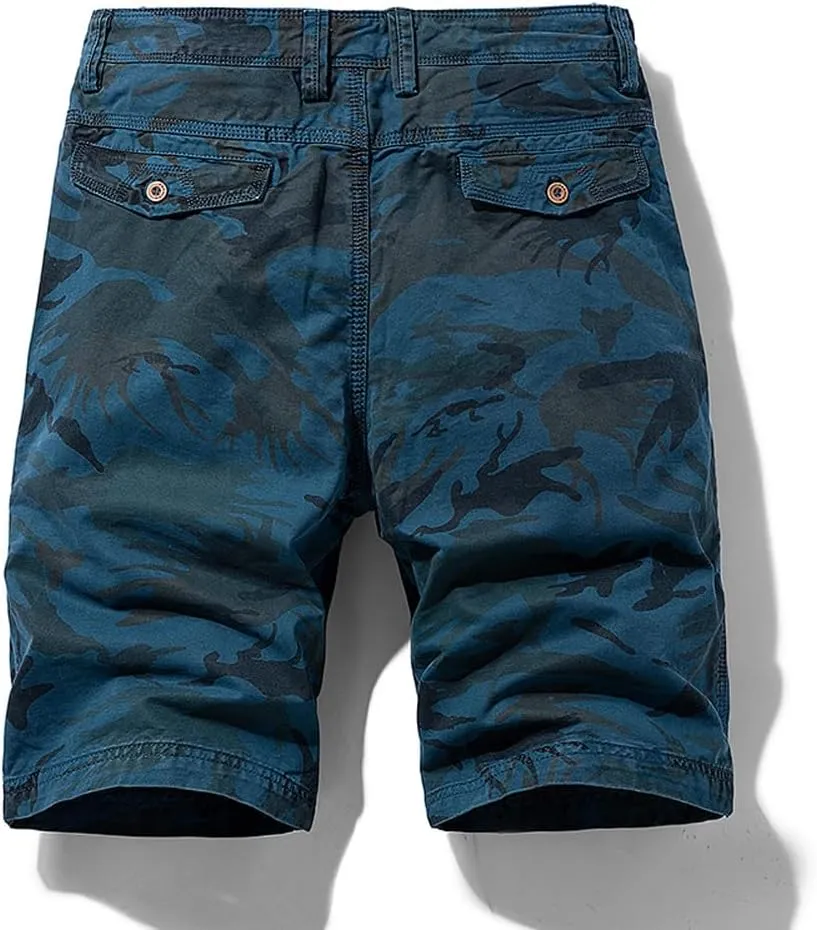 Men's Camouflage Cargo Shorts Summer Regular Fit Cotton Casual Shorts