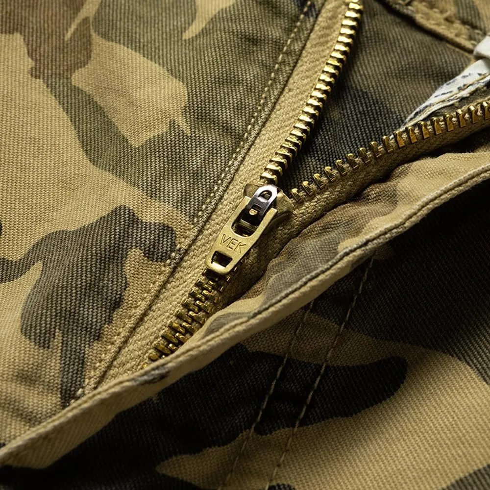 Men's Camouflage Cargo Shorts Summer Regular Fit Cotton Casual Shorts