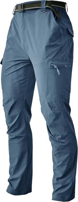 Men's Cargo Hiking Pants Lightweight Water Resistant Quick Dry Outdoor Fishing Travel Climbing Work Pants