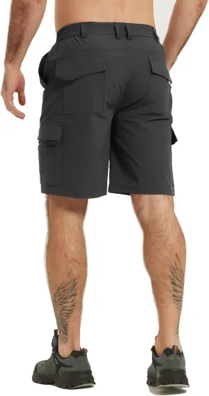 Men's Cargo Work Hiking Shorts Lightweight Quick Dry Waterproof Outdoor Golf Shorts for Men Fishing Travel Camping
