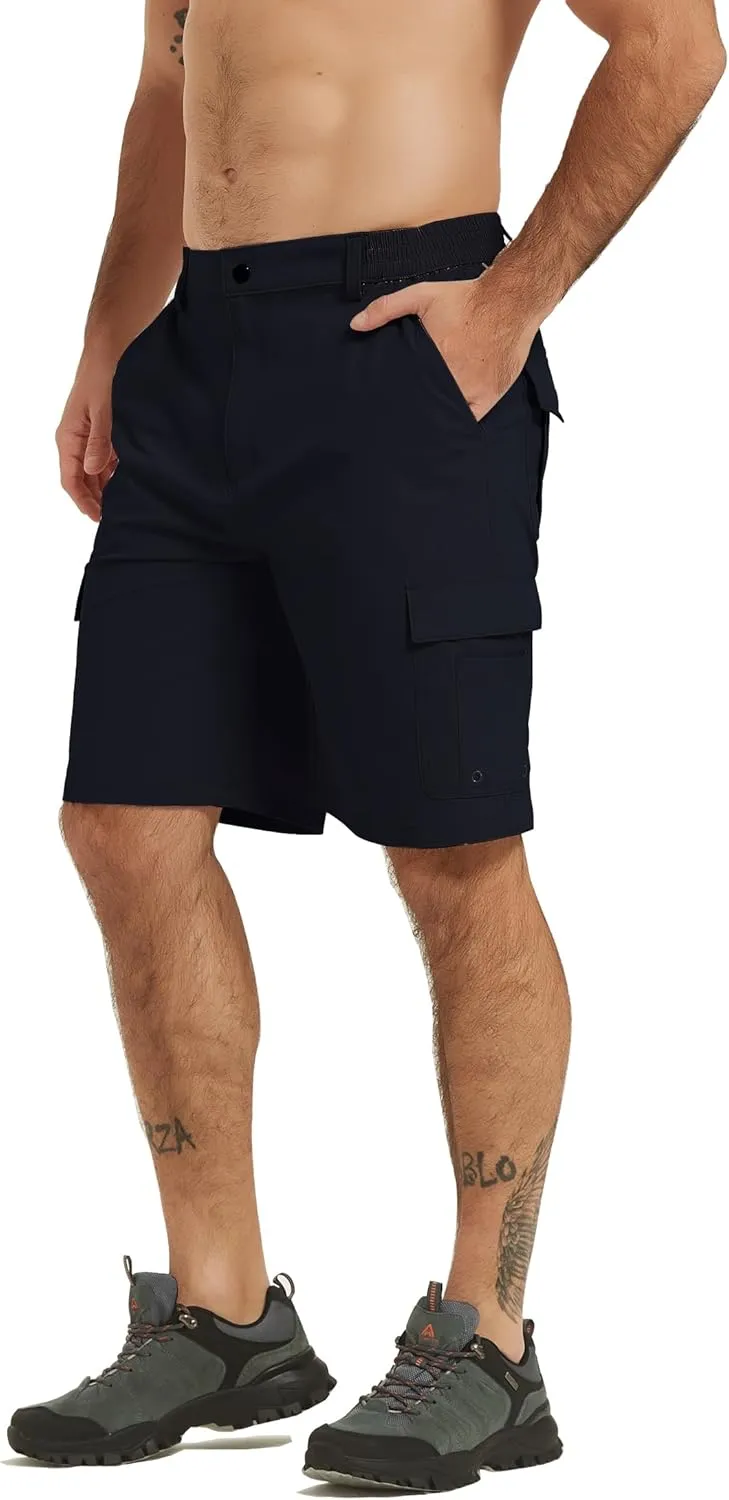 Men's Cargo Work Hiking Shorts Lightweight Quick Dry Waterproof Outdoor Golf Shorts for Men Fishing Travel Camping