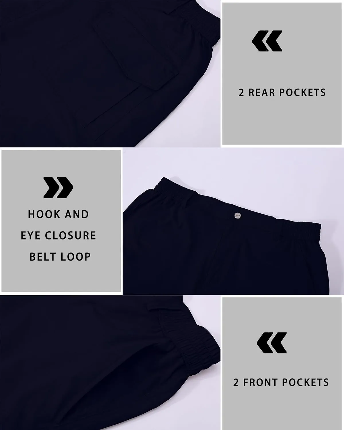 Men's Cargo Work Hiking Shorts Lightweight Quick Dry Waterproof Outdoor Golf Shorts for Men Fishing Travel Camping