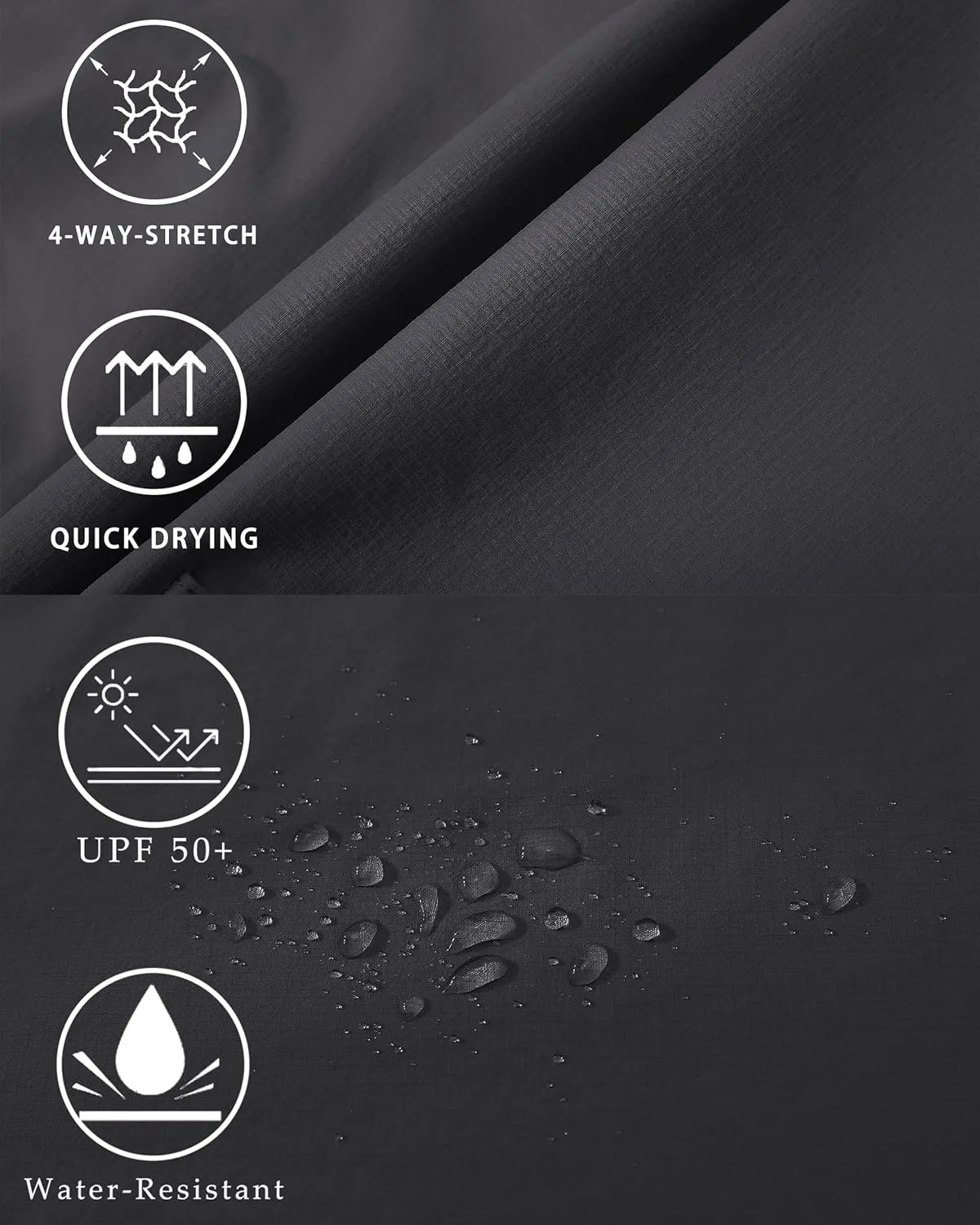 Men's Cargo Work Hiking Shorts Lightweight Quick Dry Waterproof Outdoor Golf Shorts for Men Fishing Travel Camping