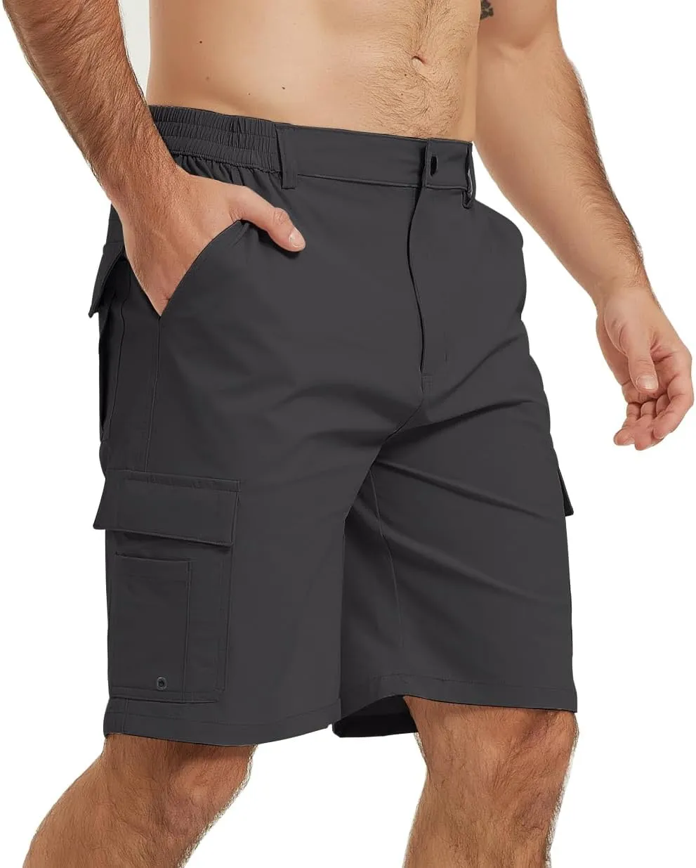 Men's Cargo Work Hiking Shorts Lightweight Quick Dry Waterproof Outdoor Golf Shorts for Men Fishing Travel Camping