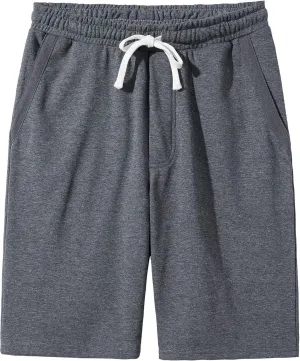 Men’s Casual Cotton Knit Short Drawstring Elastic Jogger Gym Shorts