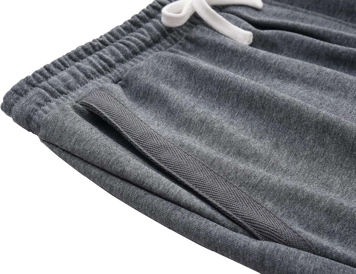 Men’s Casual Cotton Knit Short Drawstring Elastic Jogger Gym Shorts