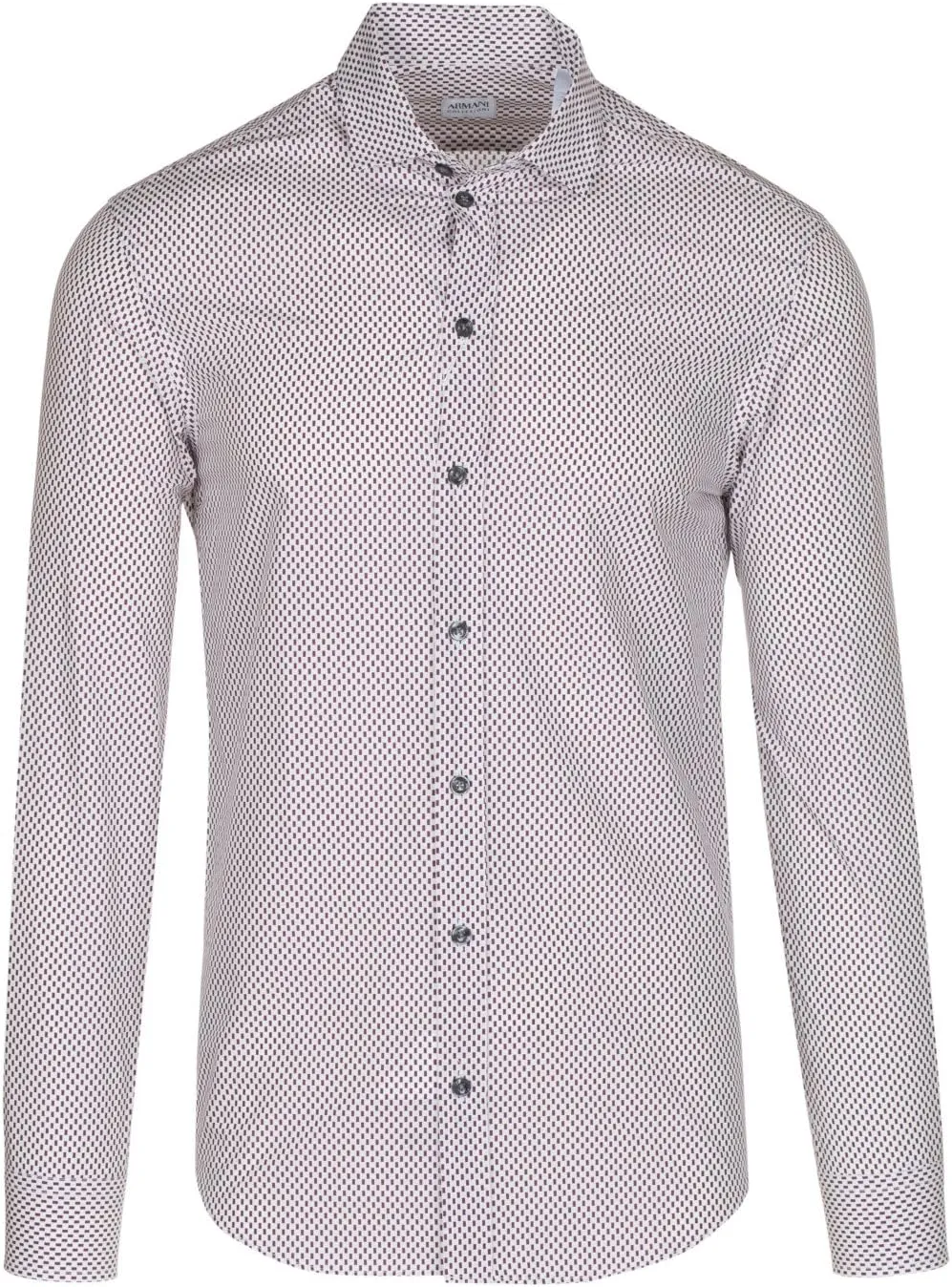 Men's Gray Cotton Checkerboard Casual Shirt