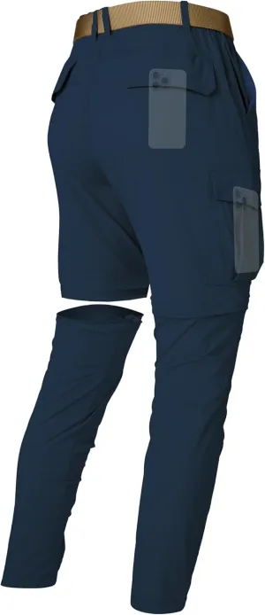 Mens Hiking Cargo Pants Lightweight Quick Dry Convertible Zip Off Waterproof Travel Fishing Climbing Work Pants for Men