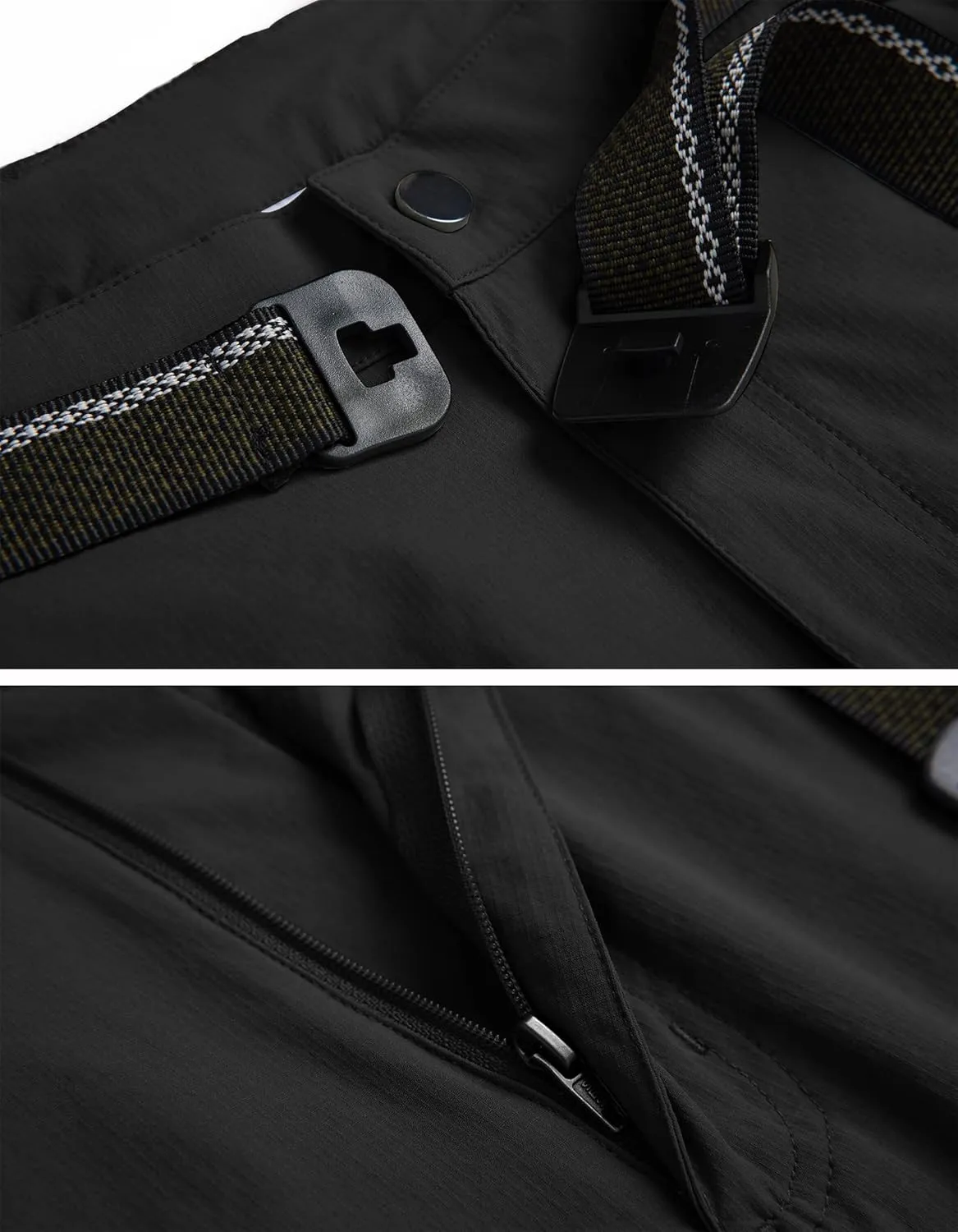 Men's Hiking Cargo Pants Quick-Dry Outdoor Water Resistant Lightweight Mountain Breathable Zipper Pocket Work Pants