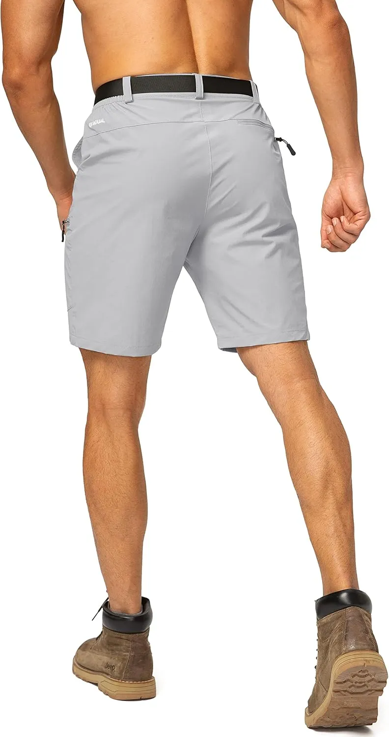 Men's Hiking Cargo Shorts Stretch Quick Dry Outdoor Tactical Shorts for Men with Multi Pocket for Fishing Casual