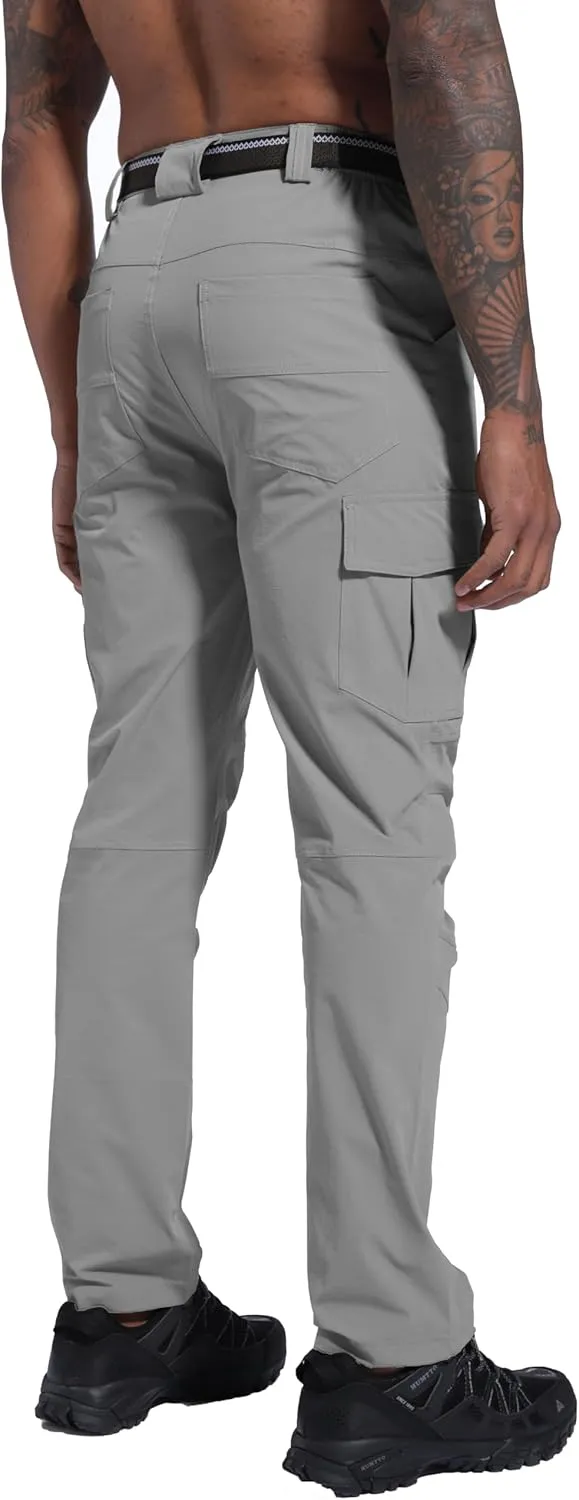 Men's Hiking Pants Quick-Dry Lightweight Waterproof Travel Outdoor Camping Hunting Fishing Work Cargo Pants