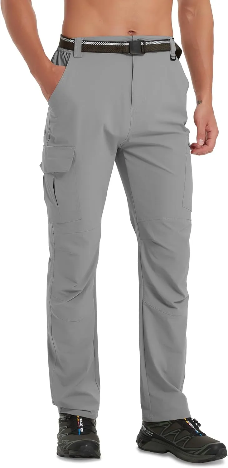 Men's Hiking Pants Quick-Dry Lightweight Waterproof Travel Outdoor Camping Hunting Fishing Work Cargo Pants