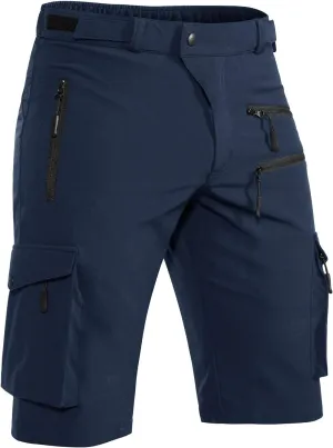 Men's Mountain Bike Shorts Stretch Hiking Cargo Shorts Quick Dry with Zipper Pocket for Bicycle Cycling Casual Golf