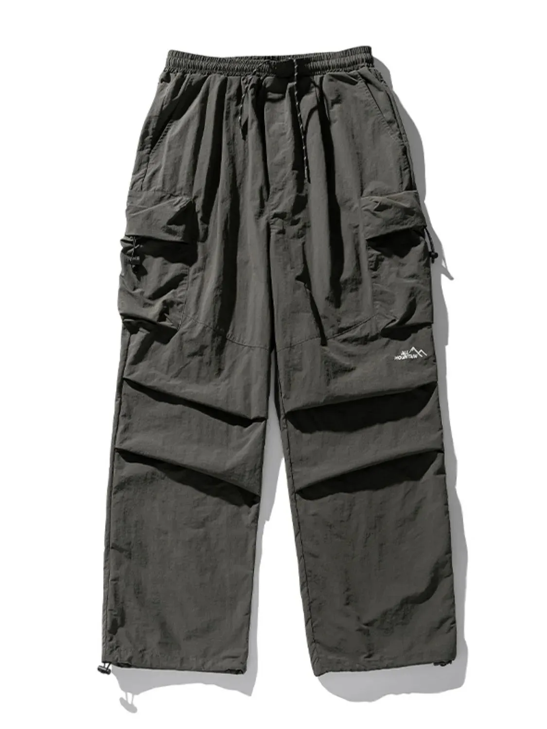 Men's Plus Size Elastic Waist Pants with Pockets