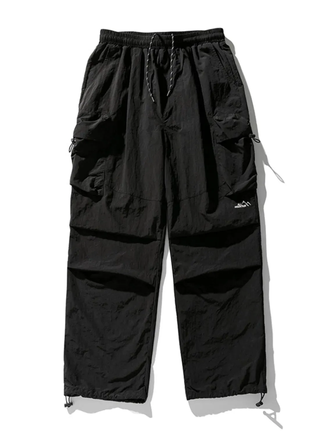 Men's Plus Size Elastic Waist Pants with Pockets