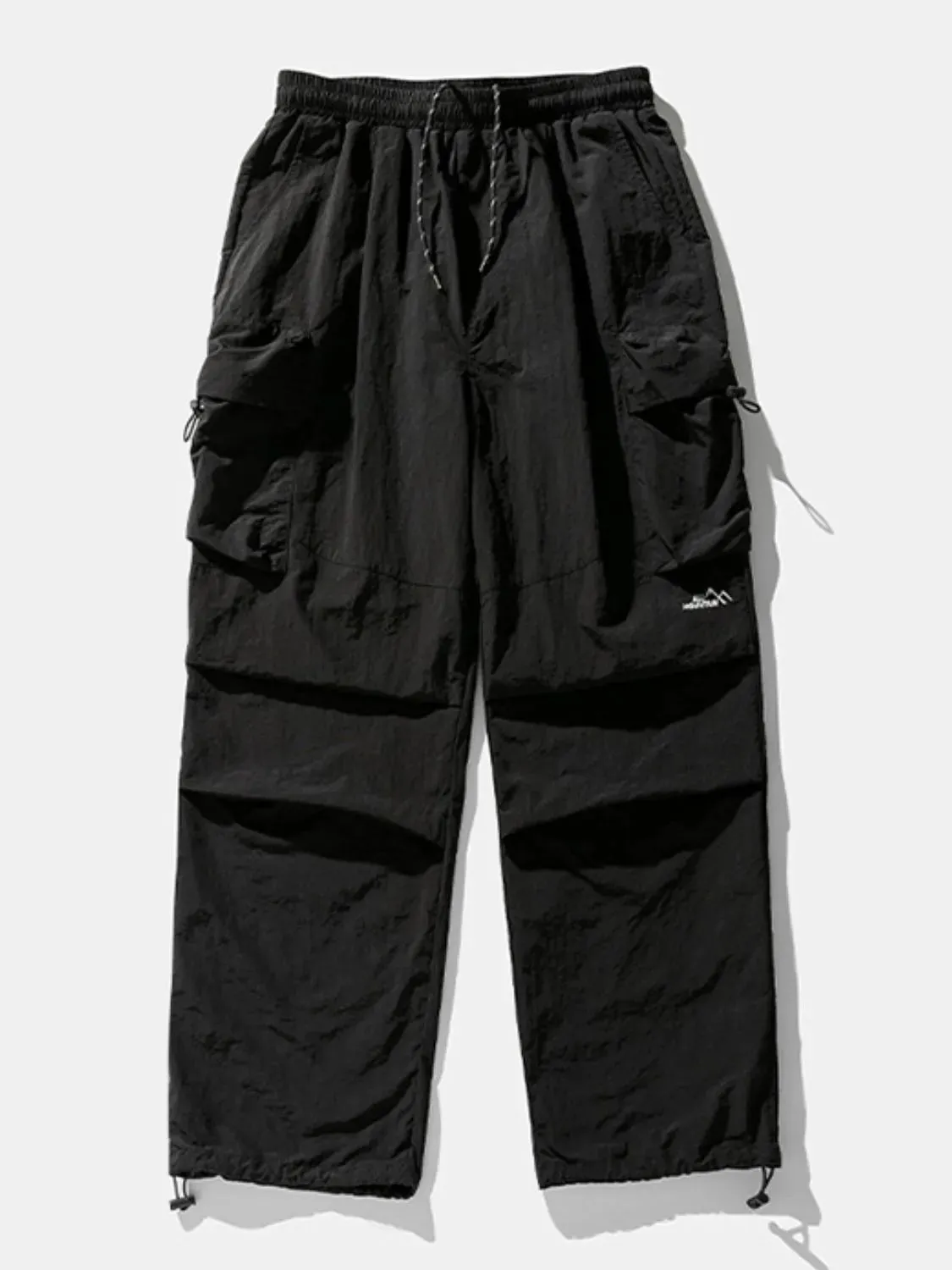 Men's Plus Size Elastic Waist Pants with Pockets