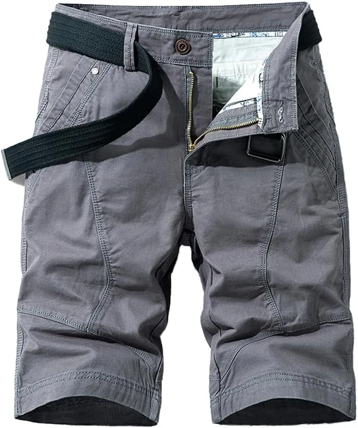 Men's Relaxed Fit Cargo Shorts Summer Cotton Casual Shorts
