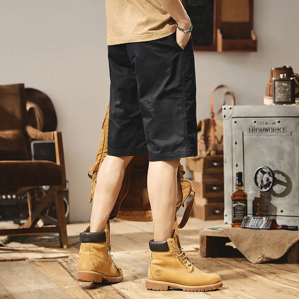 Men's Relaxed Fit Cargo Shorts Summer Cotton Casual Shorts