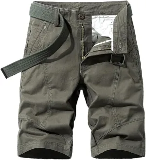 Men's Relaxed Fit Cargo Shorts Summer Cotton Casual Shorts