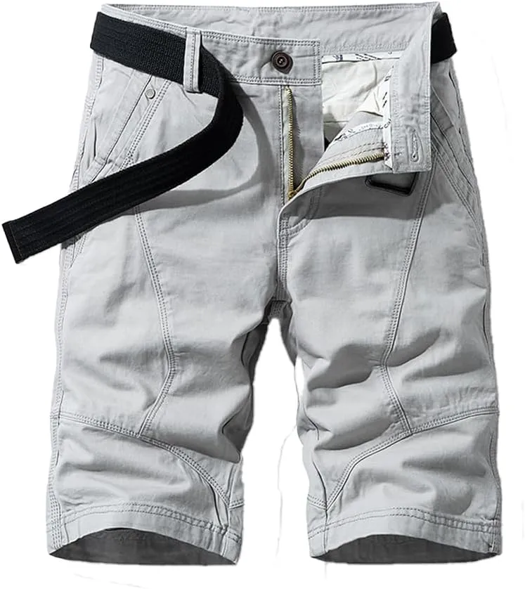 Men's Relaxed Fit Cargo Shorts Summer Cotton Casual Shorts