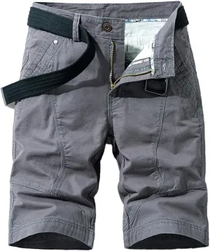 Men's Relaxed Fit Cargo Shorts Summer Cotton Casual Shorts