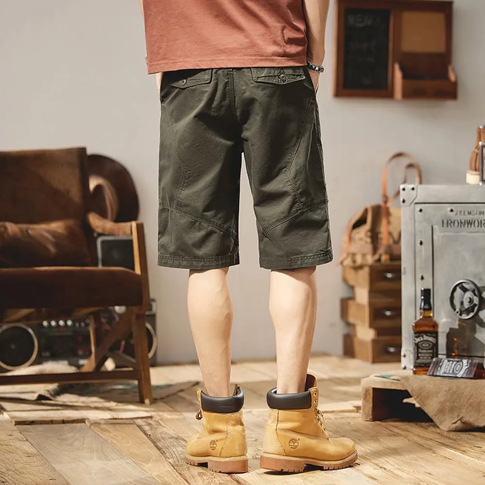 Men's Relaxed Fit Cargo Shorts Summer Cotton Casual Shorts