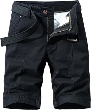 Men's Relaxed Fit Cargo Shorts Summer Cotton Casual Shorts