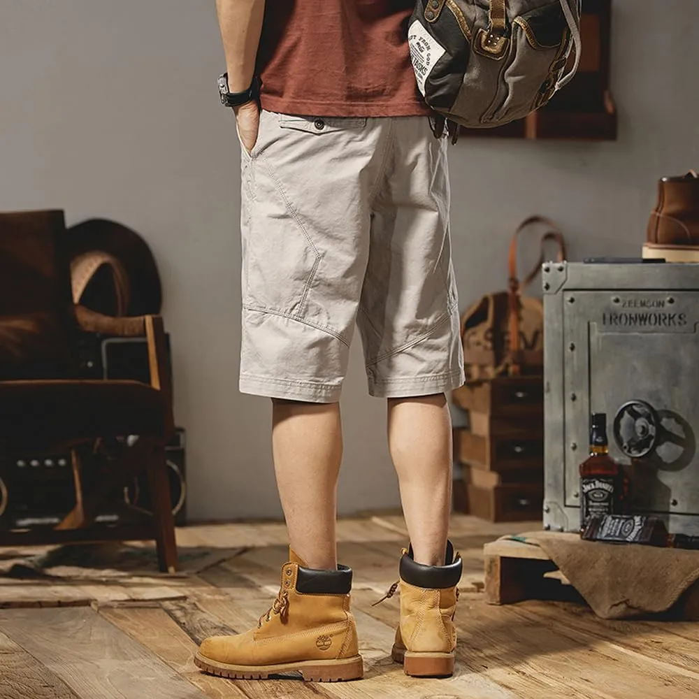 Men's Relaxed Fit Cargo Shorts Summer Cotton Casual Shorts