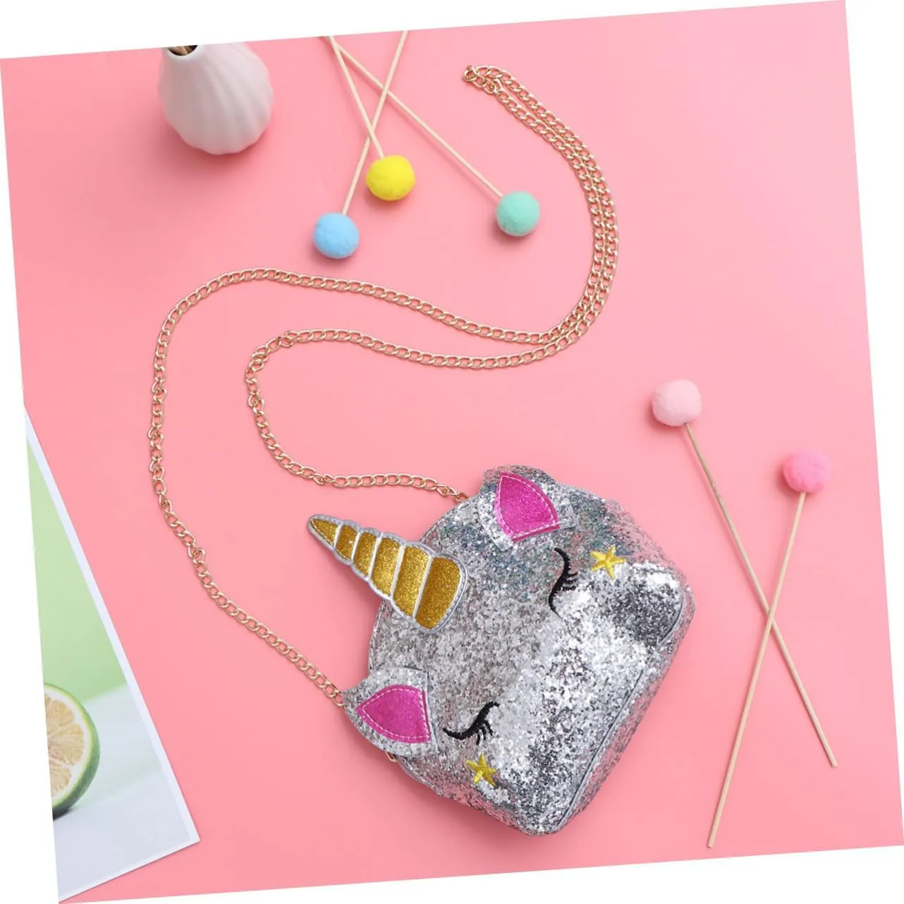 Mikinona wallet crossbody unicorn shaped bags crossbody bags crossbody shoulder bag crossbody purse sequins Chain