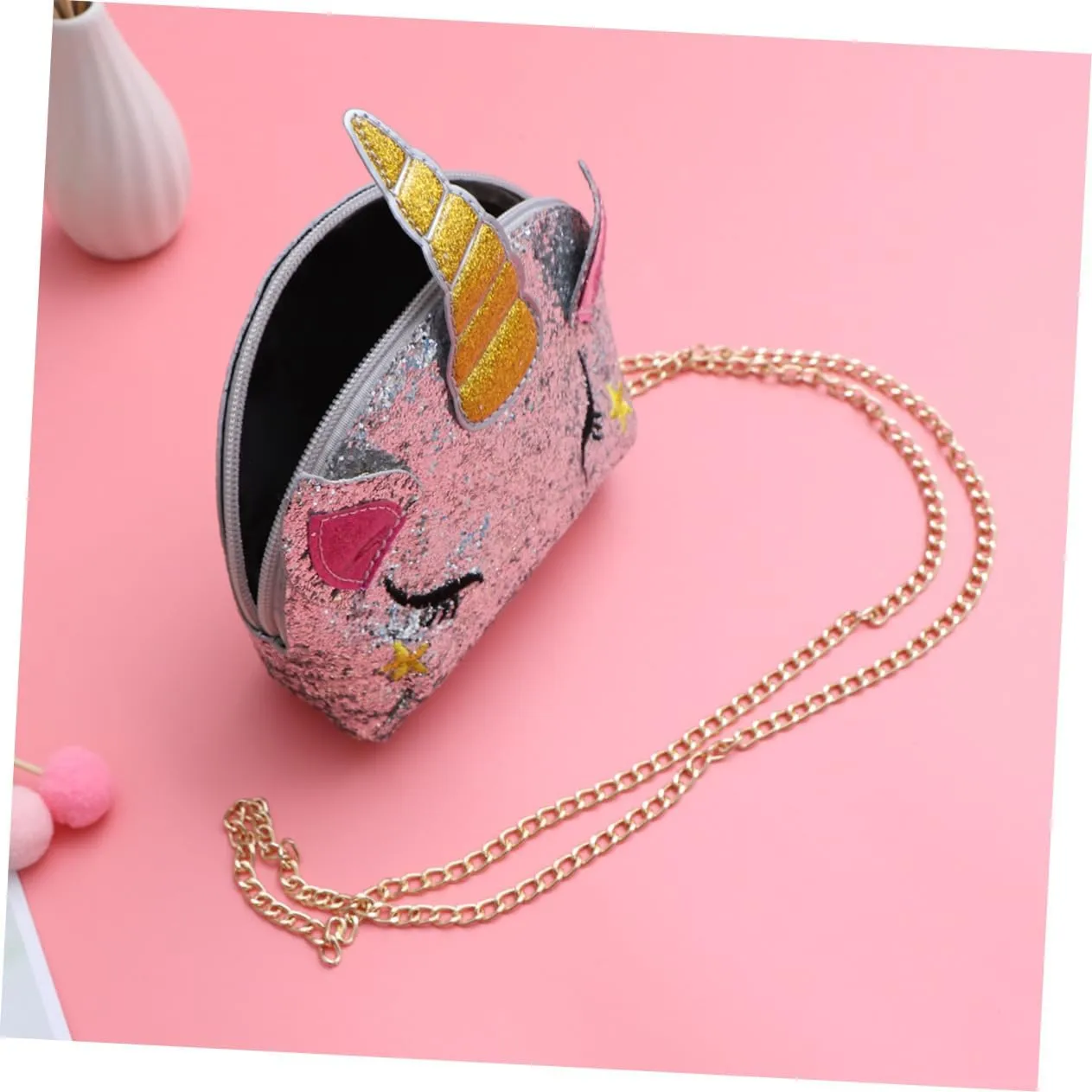 Mikinona wallet crossbody unicorn shaped bags crossbody bags crossbody shoulder bag crossbody purse sequins Chain