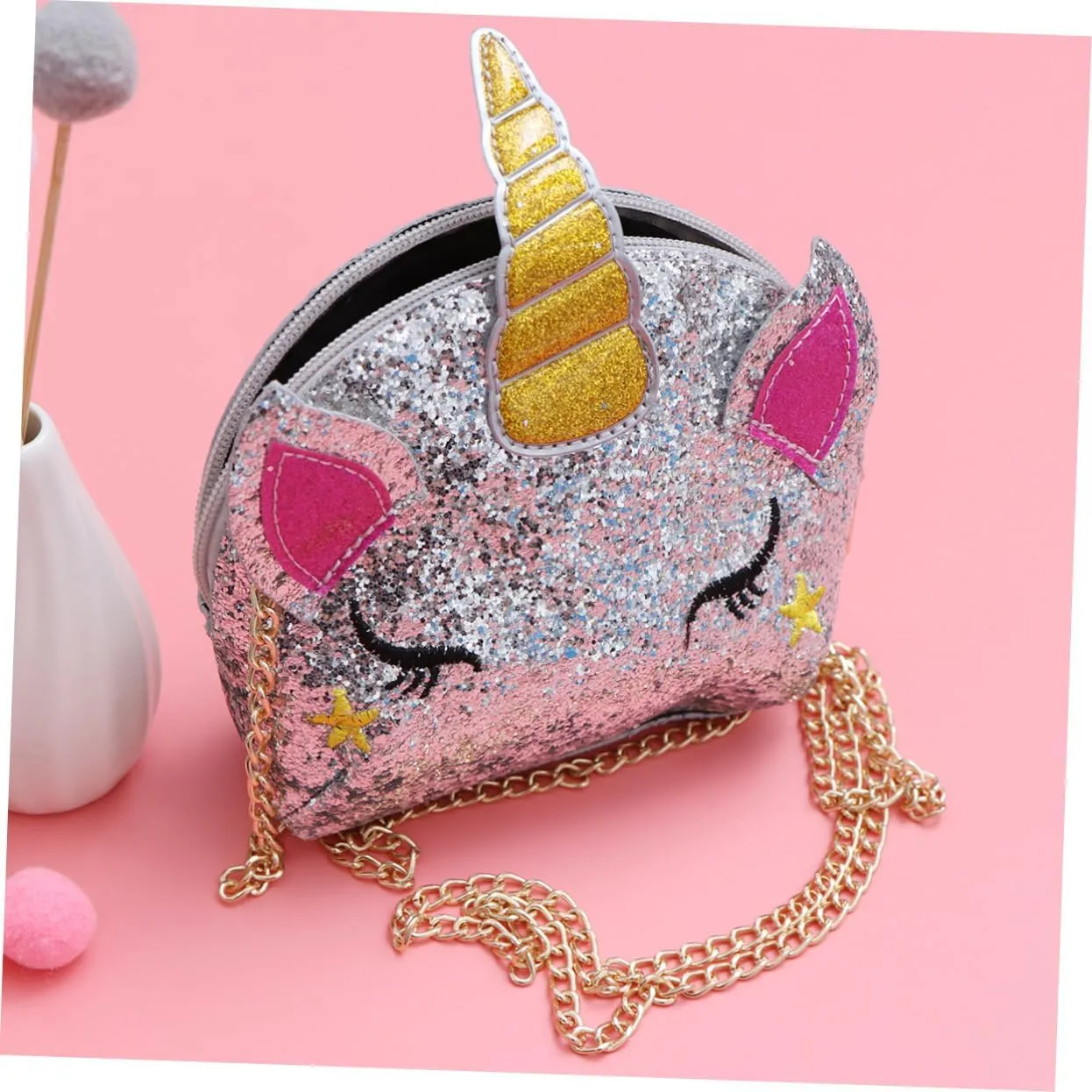 Mikinona wallet crossbody unicorn shaped bags crossbody bags crossbody shoulder bag crossbody purse sequins Chain