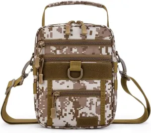 Military Tactical Shoulder Bag Outdoor Sling Backpack Military Sport Concealed Carry for Range Travel Hiking (Yellow-1)
